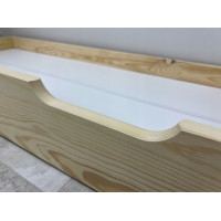 Detská posteľ z masívu borovice EURO - 200x90 cm - prírodná