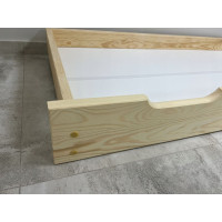Detská posteľ z masívu borovice EURO - 200x90 cm - prírodná