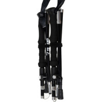 Trekingové palice pre nordic walking + príslušenstvo 2 ks - čierne