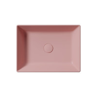 GSI KUBE X keramické umývadlo na dosku, 50x37cm, blush mat 942924