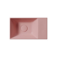 GSI KUBE X keramické umývadlo 40x23cm, bez otvoru, pravé/ľavé, blush mat 9484024