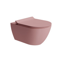 GSI PURA závesná WC misa, Swirlflush, 36x55cm, blush dual-mat 881524