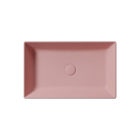 GSI KUBE X keramické umývadlo na dosku, 60x37cm, blush mat 945324