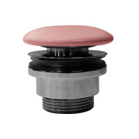 GSI GSI umývadlová výpusť 5/4“, neuzatvárateľná, hr.5-65 mm, keramická krytka, blush mat PVC24