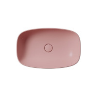 GSI NUBES keramické umývadlo na dosku 60x38cm, blush mat 978324