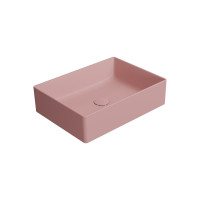 GSI KUBE X keramické umývadlo na dosku, 50x37cm, blush mat 942924