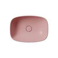 GSI NUBES keramické umývadlo na dosku 50x35cm, blush mat 978424