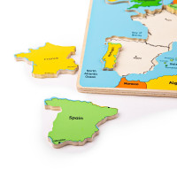 Bigjigs Toys Drevené puzzle mapa Európy 25dílků
