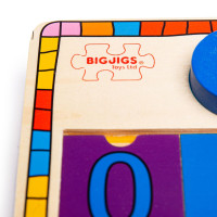 Bigjigs Toys Doska nasadzovania s číslami