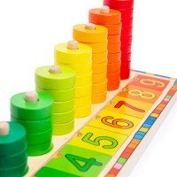 Bigjigs Toys Doska nasadzovania s číslami