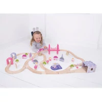 Bigjigs Rail Drevená veľká vláčikodráha princeznej