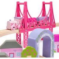 Bigjigs Rail Drevená veľká vláčikodráha princeznej