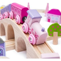 Bigjigs Rail Drevená veľká vláčikodráha princeznej