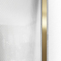 Kúpeľňová pevná zástena Rea AERO Ombre 100 cm - brúsená zlatá - biele sklo