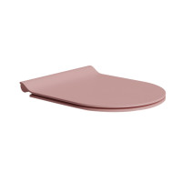 GSI PURA WC sedátko, SLIM, Soft Close, blush mat/chróm MS86CSN24