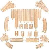 Bigjigs Rail Drevené koľaje set 25 dielov