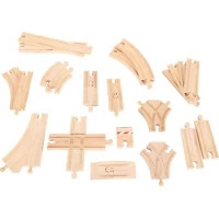 Bigjigs Rail Drevené koľaje set 25 dielov