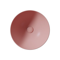GSI PURA keramické umývadlo na dosku, priemer 42cm, blush mat 885224