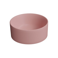 GSI KUBE X keramické umývadlo na dosku, priemer 32cm, blush mat 943524