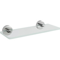 Sapho X-ROUND sklenená polica 300mm, chróm / číre sklo XR009-13