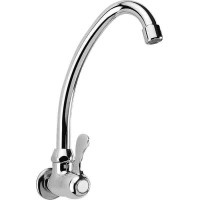 Aqualine Nástenný guľový ventil 1/2", otočná hubica, chróm ZY1813