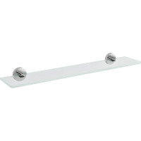 Sapho X-ROUND sklenená polica 700mm, chróm / číre sklo XR009-16