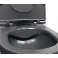 Isvea INFINITY závesná WC misa, Rimless, 36, 5x53cm, antracit 10NF02004-2C