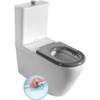 Sapho MEDIC RIMLESS WC kombi misa s nádržkou, spodný/zadný odpad, biela MC102