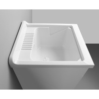 Aqualine Plastová výlevka so skrinkou 45x50 cm, vrátane sifónu PI4550-01