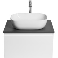 Aqualine ALTAIR skrinka s doskou 62, 5 cm, biela/antracit bridlice AI267-03