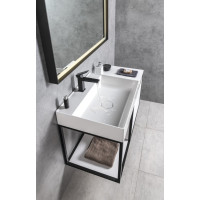 Sapho Kúpeľňový set SKARA 100, čierna mat / biela mat KSET-028