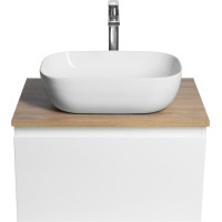 Aqualine ALTAIR skrinka s doskou 62, 5 cm, biela/dub emporio AI267-02