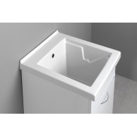 Aqualine Keramická výlevka so skrinkou 45x50 cm, vrátane sifónu WH118-01