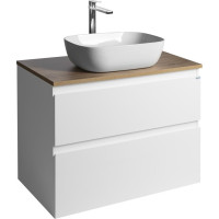 Aqualine ALTAIR skrinka s doskou 78, 5 cm, biela/dub emporio AI280-02