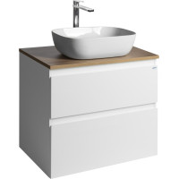 Aqualine ALTAIR skrinka s doskou 68 cm, biela/dub emporio AI270-02