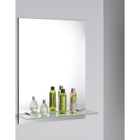 Aqualine Zrkadlo s policou 60x80cm, vrátane závesov 22430-01