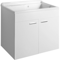 Aqualine Plastová výlevka so skrinkou 80x50 cm, vrátane sifónu PI8050-1