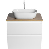Aqualine ALTAIR skrinka s doskou 68 cm, biela/dub emporio AI270-02