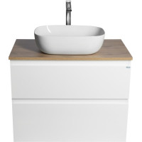 Aqualine ALTAIR skrinka s doskou 78, 5 cm, biela/dub emporio AI280-02