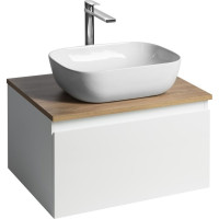 Aqualine ALTAIR skrinka s doskou 62, 5 cm, biela/dub emporio AI267-02