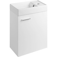 Aqualine ZOJA skrinka s keramickým umývadlom 40x22 cm, biela 51049A-02