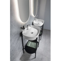 Sapho PUNO podstavec s umývadlom 600x860x396mm, čierna SKA590-2-01