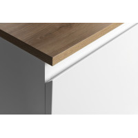 Aqualine ALTAIR skrinka s doskou 68 cm, biela/dub emporio AI270-02