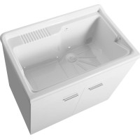 Aqualine Plastová výlevka so skrinkou 80x50 cm, vrátane sifónu PI8050-1