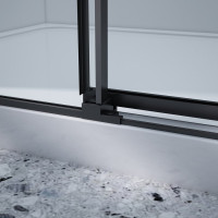 Gelco DRAGON BLACK obdĺžnikový sprchovací kút 1500x800mm L/P varianta GD4615B-01