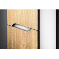 Sapho Kúpeľňový set MEDIENA 80, biela mat/dub natural KSET-045