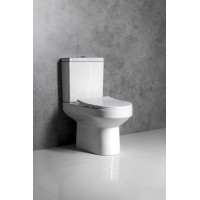Aqualine VERMET WC kombi misa, spodný/zadný odpad, biela VR038