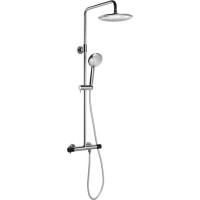 Sapho SOLARIS sprchový stĺp s termostatickou batériou, chróm / čierna mat WD139CB