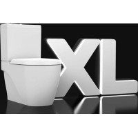 CREAVIT GRANDE WC kombi XL, spodný/zadný odpad, biela GR360