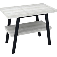 Sapho TWIGA umývadlový stolík 80x72x50 cm, čierna mat/dub starobiely VC442-80-5